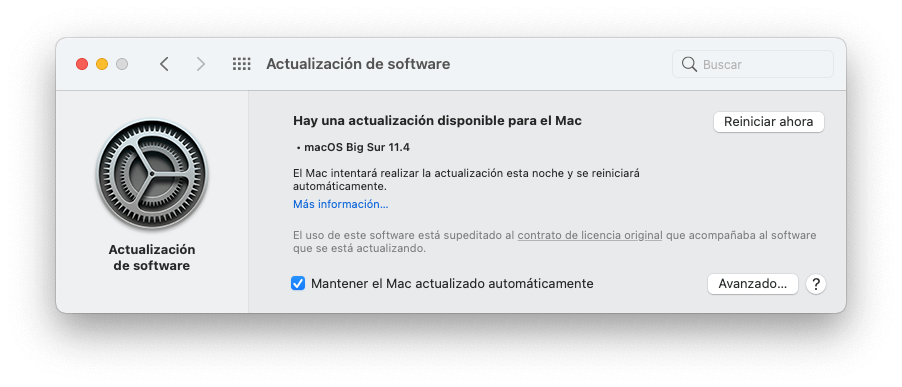 Actualizar macOS a la última versión disponible Actualizar macOS a la última versión disponible