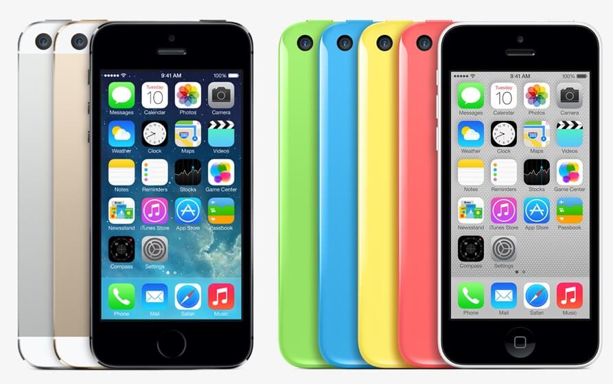 iPhone 5s frente al iPhone 5c