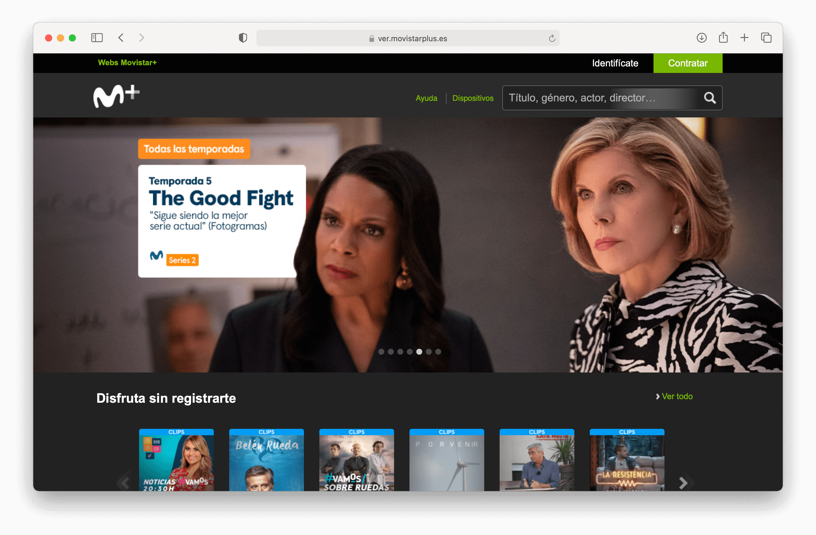 Movistar+ en Safari para Mac Movistar+ en Safari para Mac