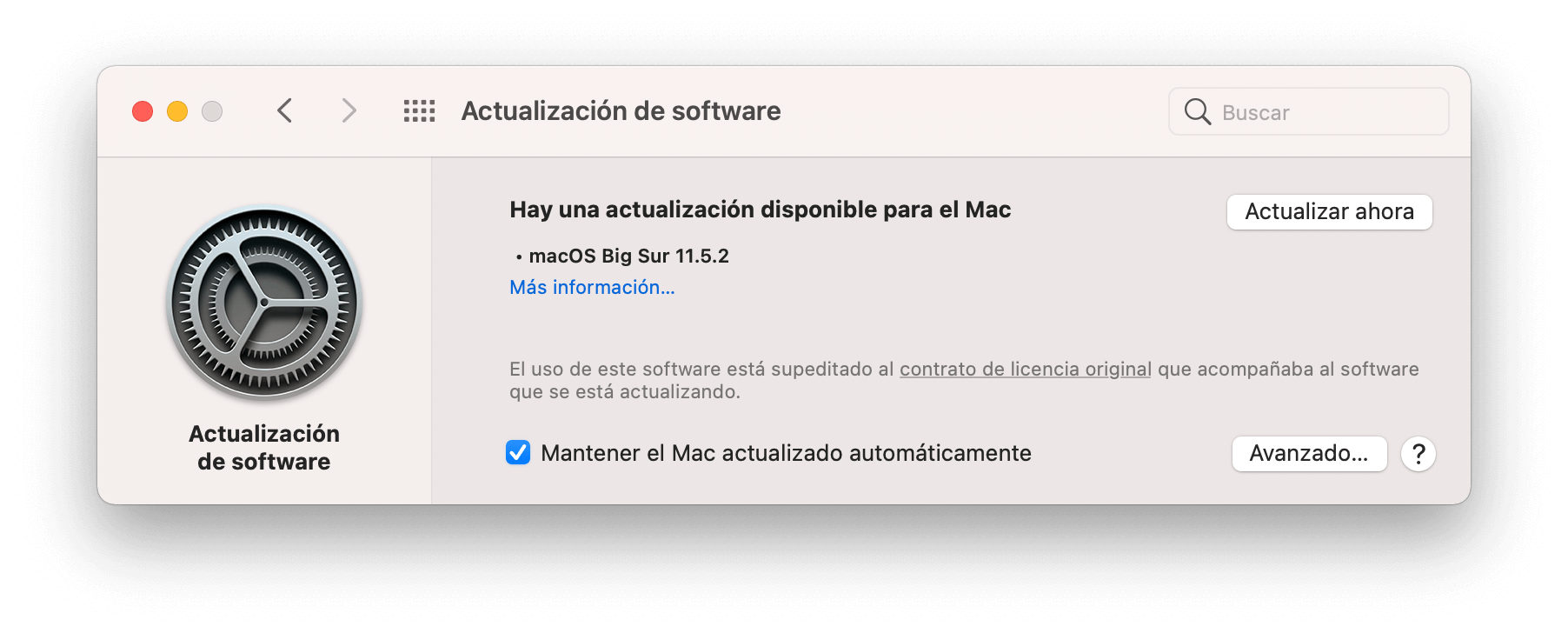 macOS 11.5.2 macOS 11.5.2