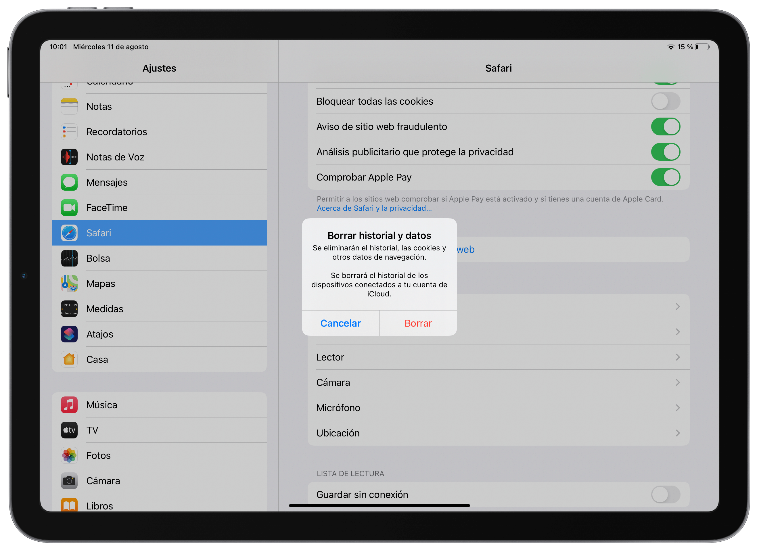 Borrar historial de navegación en Safari para iPhone y iPad Borrar historial de navegación en Safari para iPhone y iPad