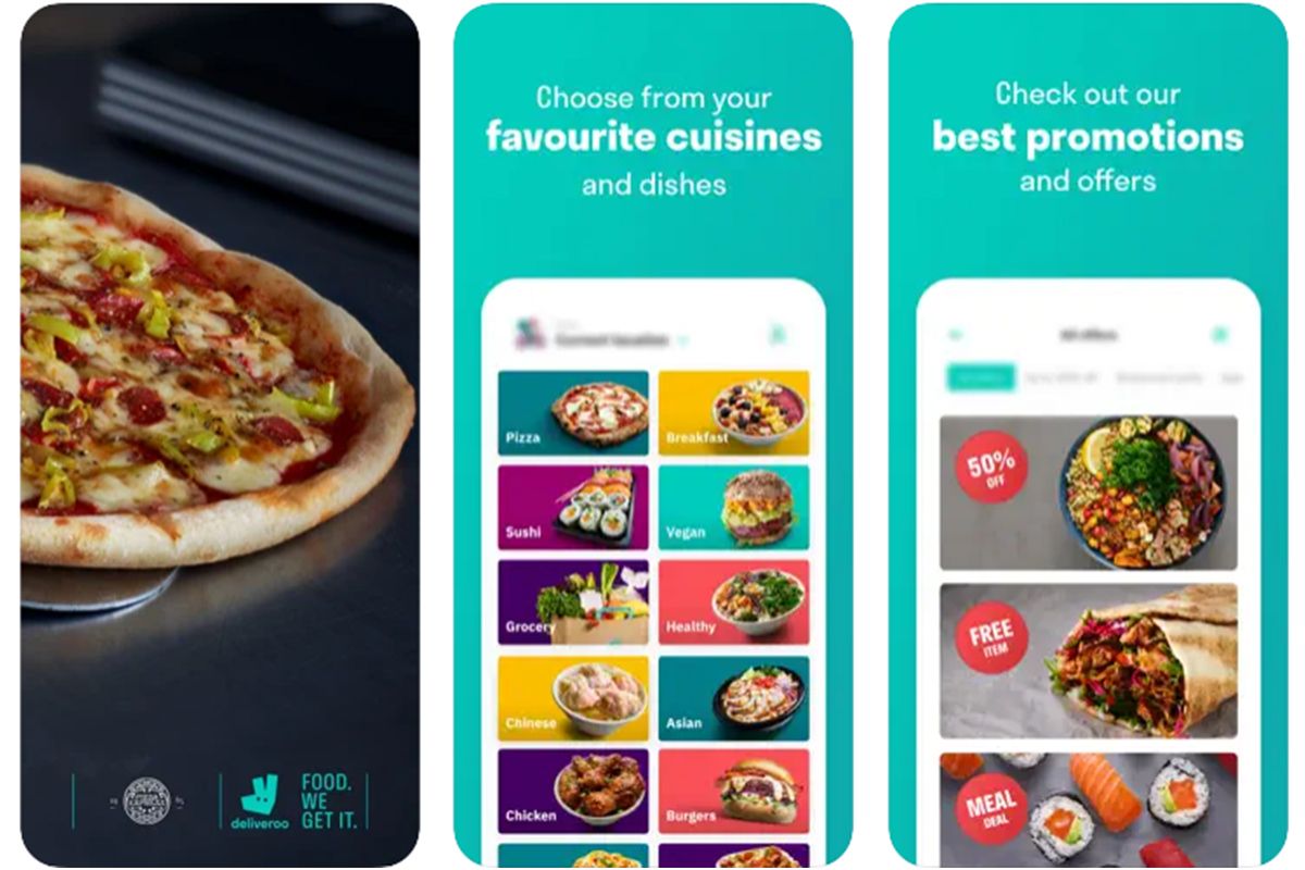 Deliveroo: amplio catálogo de restaurantes y supermercados