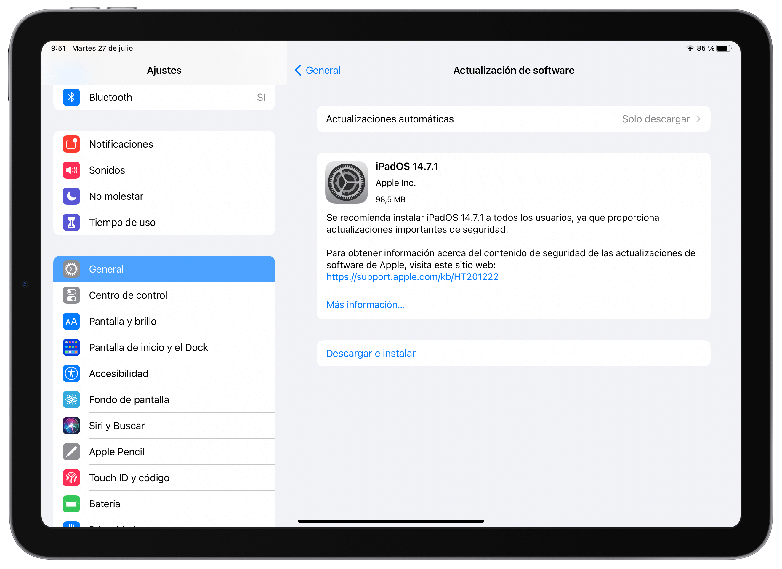 iOS 14.7.1, iPadOS 14.7.1 y macOS 11.5.1 iOS 14.7.1, iPadOS 14.7.1 y macOS 11.5.1