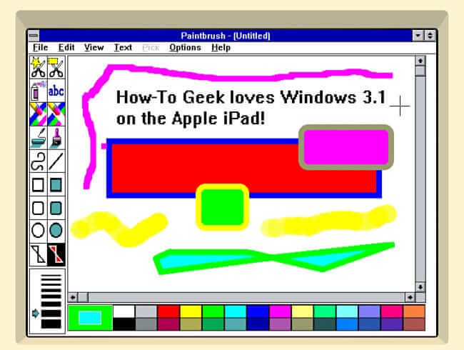 Windows 3.1 en el iPad Windows 3.1 en el iPad