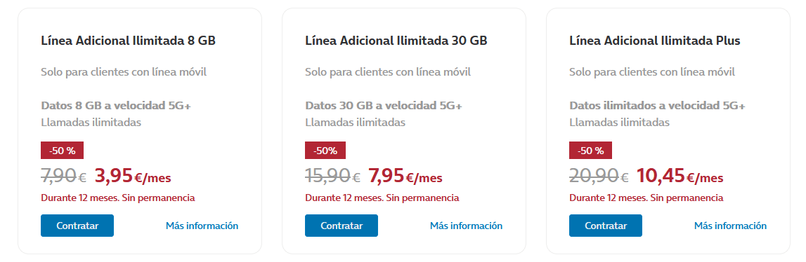 Movistar: descuento en líneas adicionales Movistar: descuento en líneas adicionales