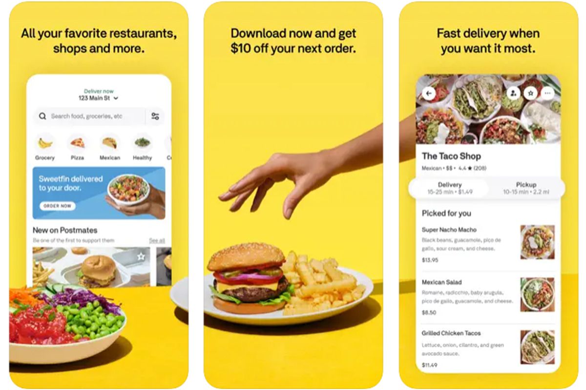 Postmates: solicitar comida desde cualquier lugar