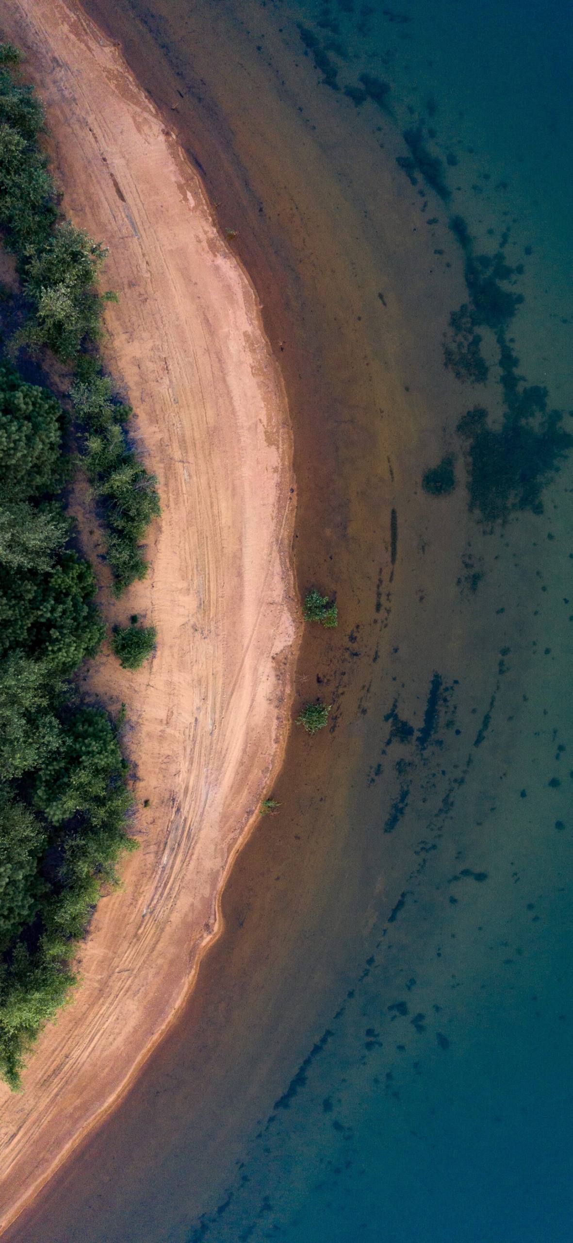 Sandy Banks: wallpaper aéreo creado con dron para iPhone