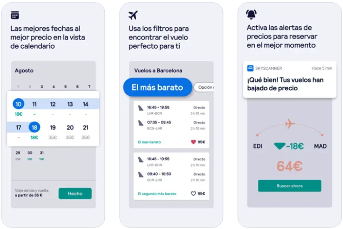 Skyscanne: buscador de viajes
