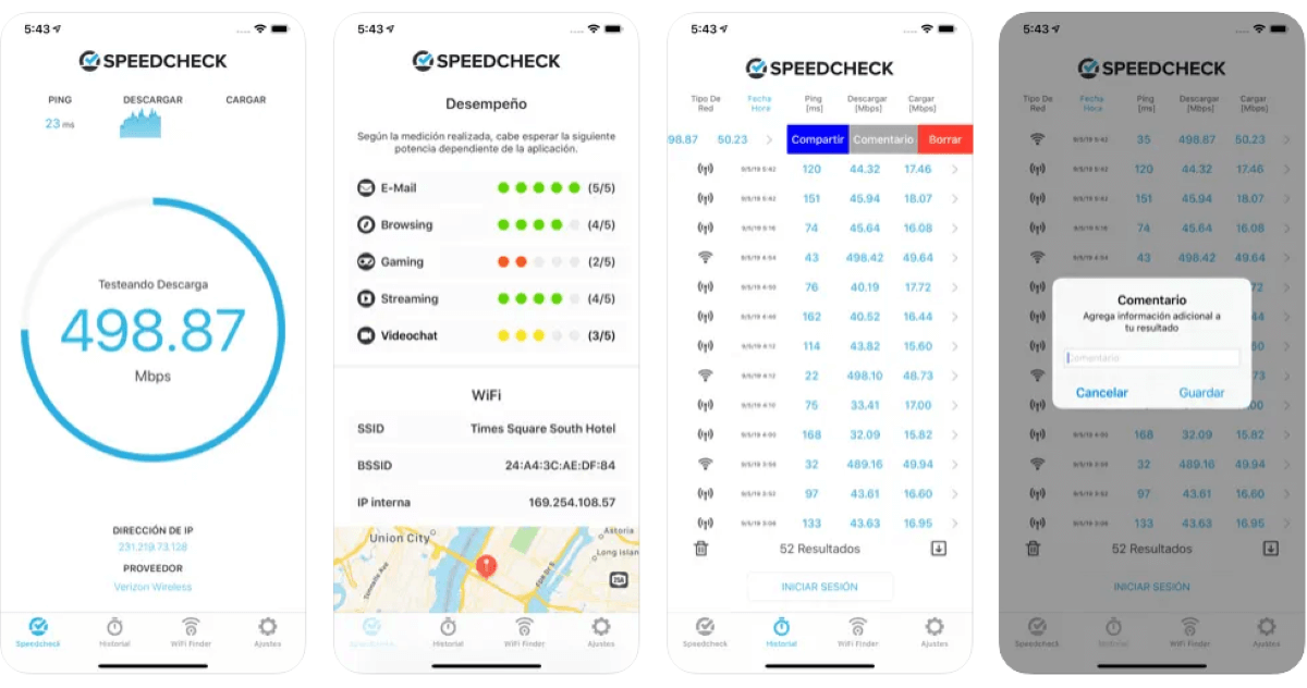 Test de Velocidad Speed Check