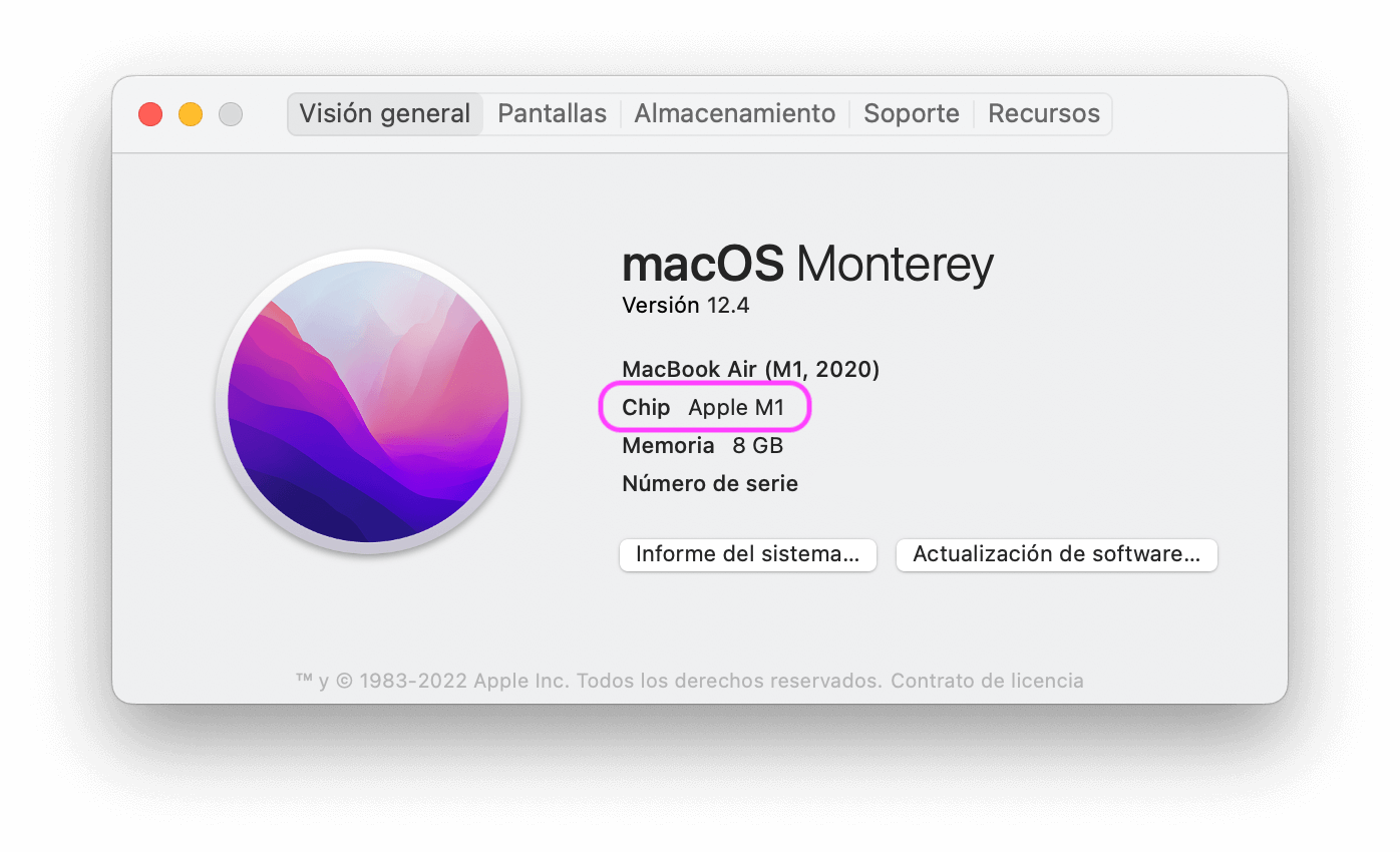 Ver chip del Mac para Boot Camp